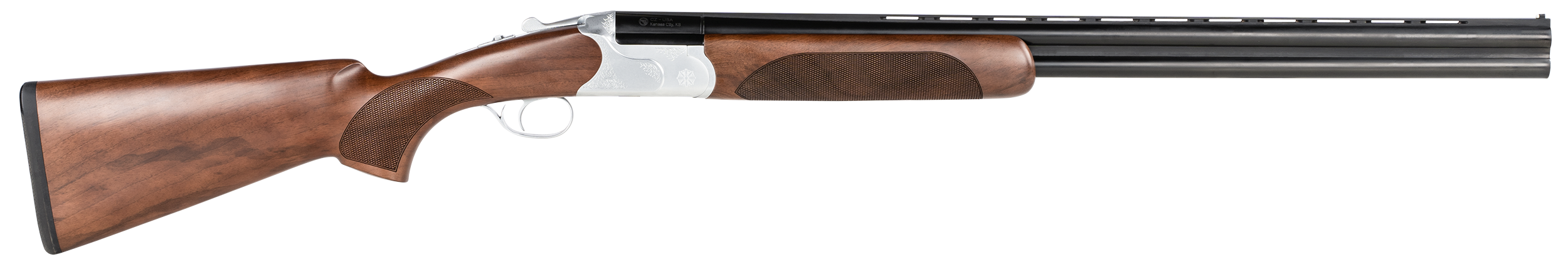 CZ-USA 06473 Redhead Premier 20 Gauge 3" 2rd 28" Gloss Black Chrome Barrel, Silver Satin Chrome Metal Finish, Turkish Walnut Stock Includes 5 Chokes