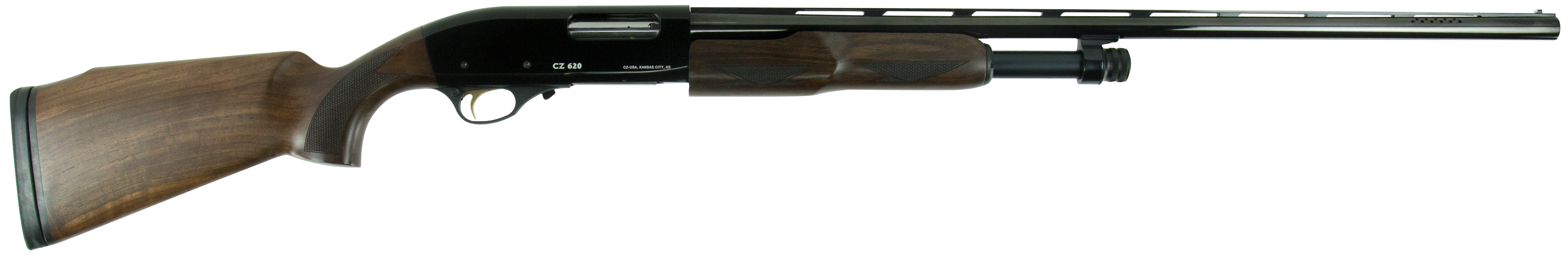 CZ-USA 06574 CZ 620 Field Select Pump 20 Gauge 28" 4+1 3" Gloss Blued Rec/Barrel Turkish Walnut Fixed Pistol Grip Stock (Full Size) Includes 5 Chokes