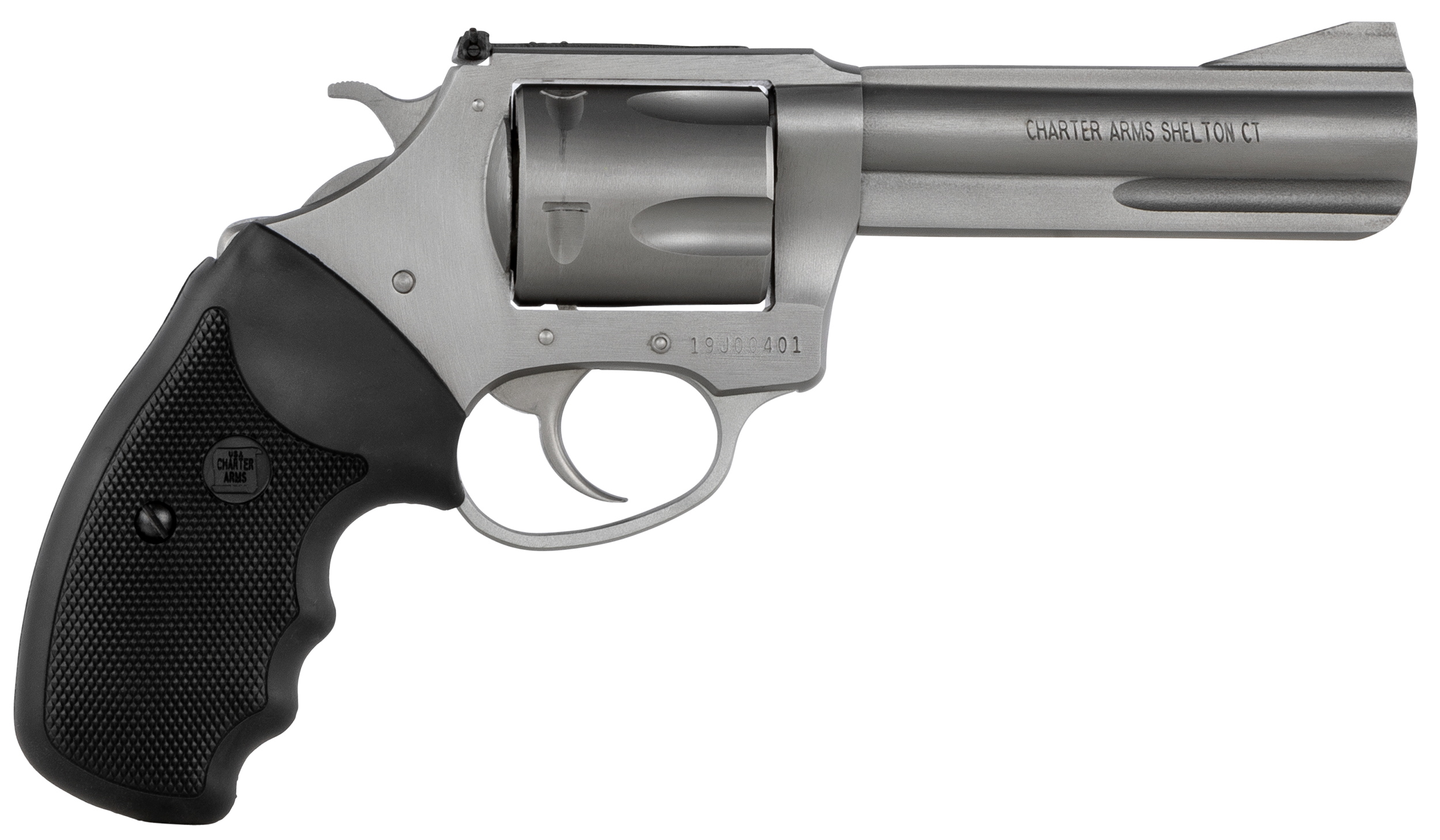 Charter Arms Pitbull 40 S&W 4.2 Inch 5 Shot Stainless Steel Revolver