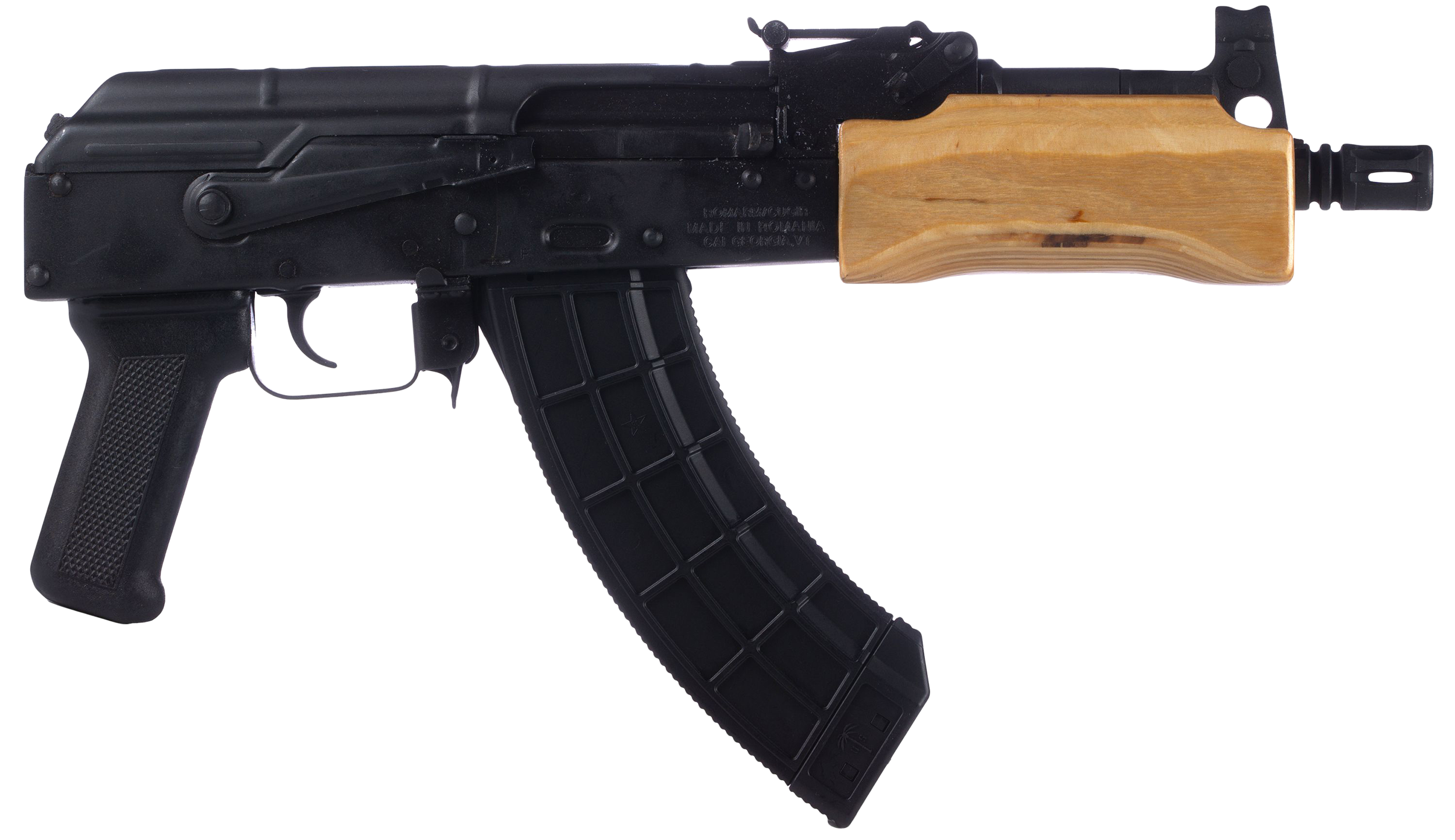 Century Arms Mini Draco Pistol 7.62x39 7.75" Barrel Wood Handguard