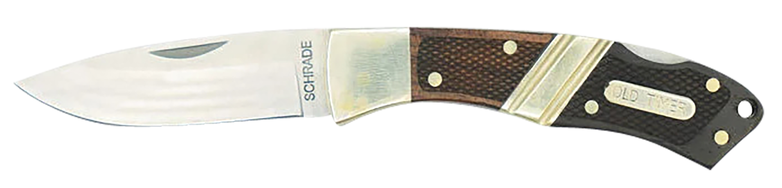 Old Timer 1181069 Mountain Beaver Jr.  2.50" Folding Drop Point Plain Mirror Polished 9Cr18MoV SS Blade, Ebony & Rosewood/Nickel Handle