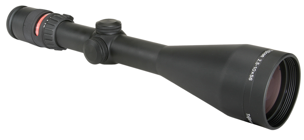 Trijicon AccuPoint 2.5-10x56mm 30mm Tube Illuminated Red Triangle Post BAC Reticle