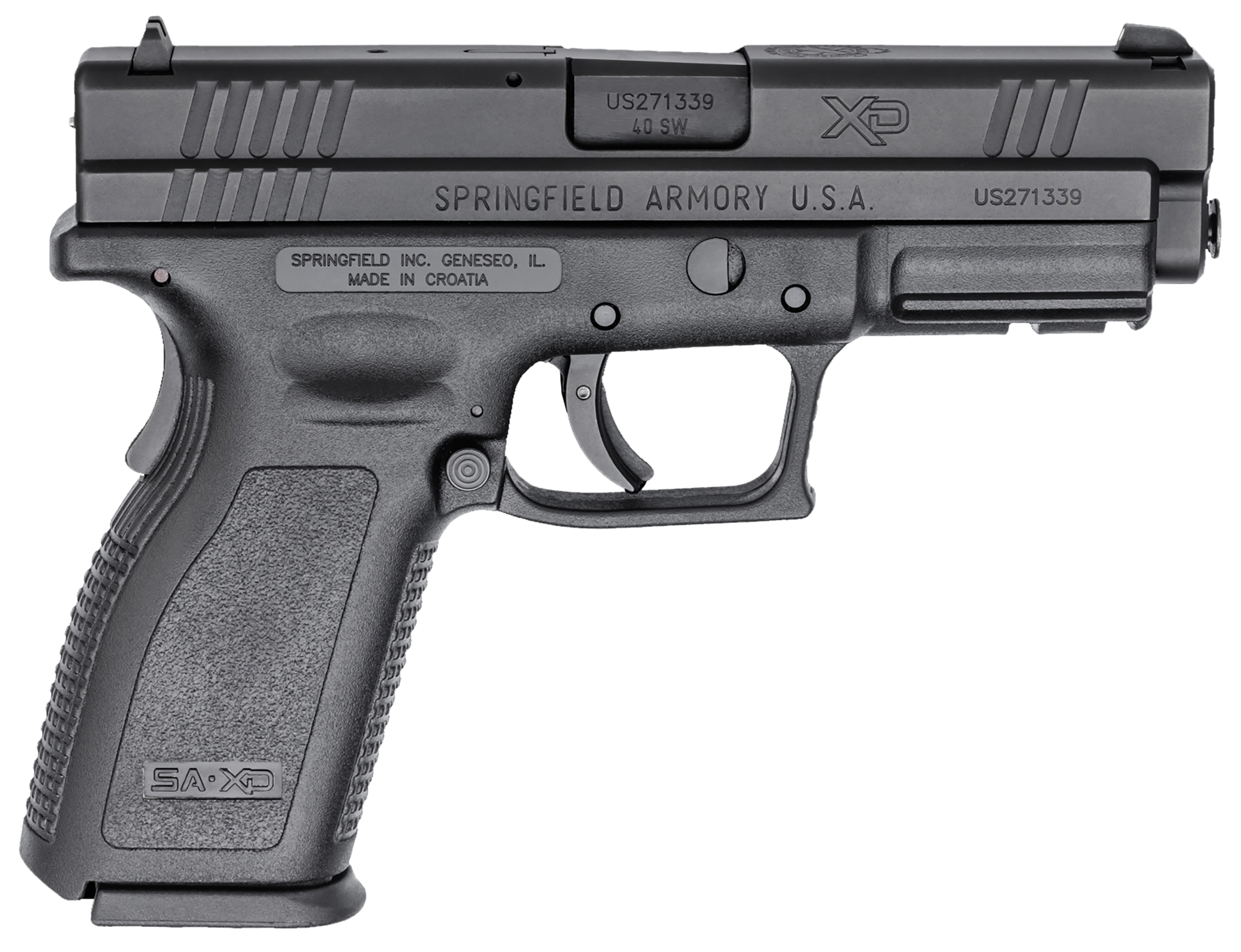 Springfield Armory XD9102HC XD Service 40 S&W 4" 12 Rounds Melonite Steel Slide