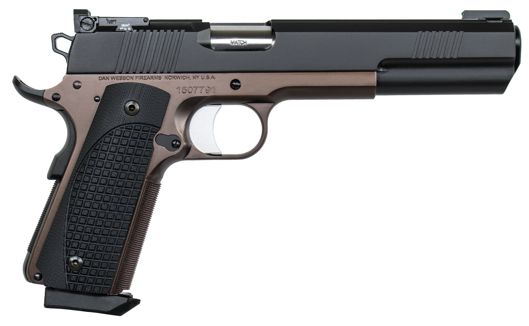 CZ Dan Wesson Bruin 1911 10mm Auto 6.03 in 8+1 Bronze Stainless Frame Brown G10 Ambidextrous