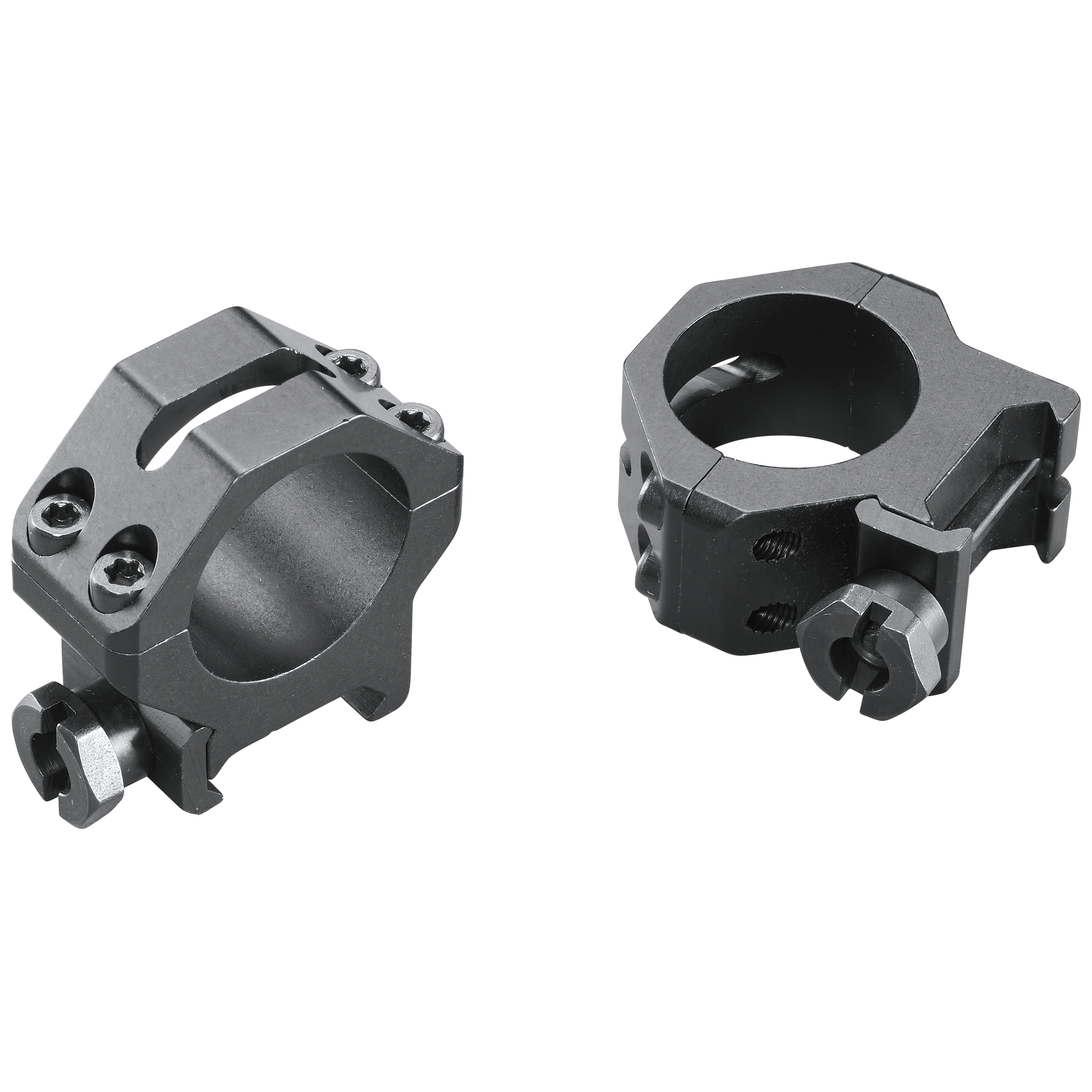 Weaver 48360 1in Medium 4 Hole Skeleton Rings Matte Finish for 1in and 30mm Scopes Picatinny