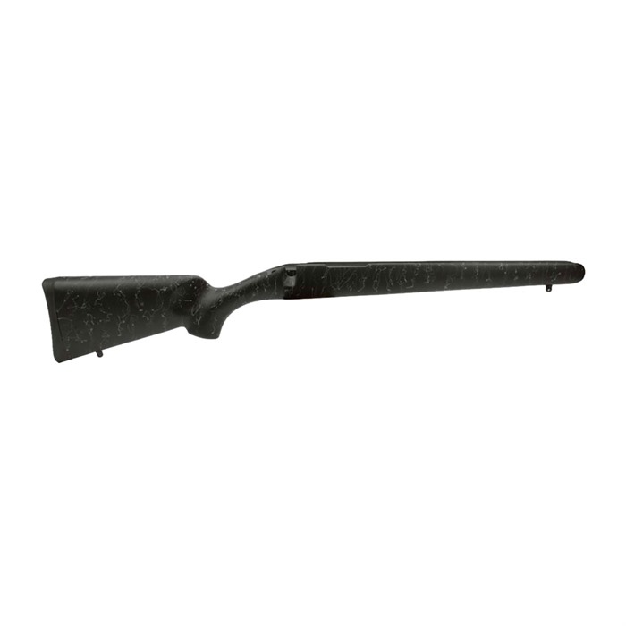 SPORTER LONG ACTION CARBON FIBER STOCK BLACK W/GRAY WEBBING