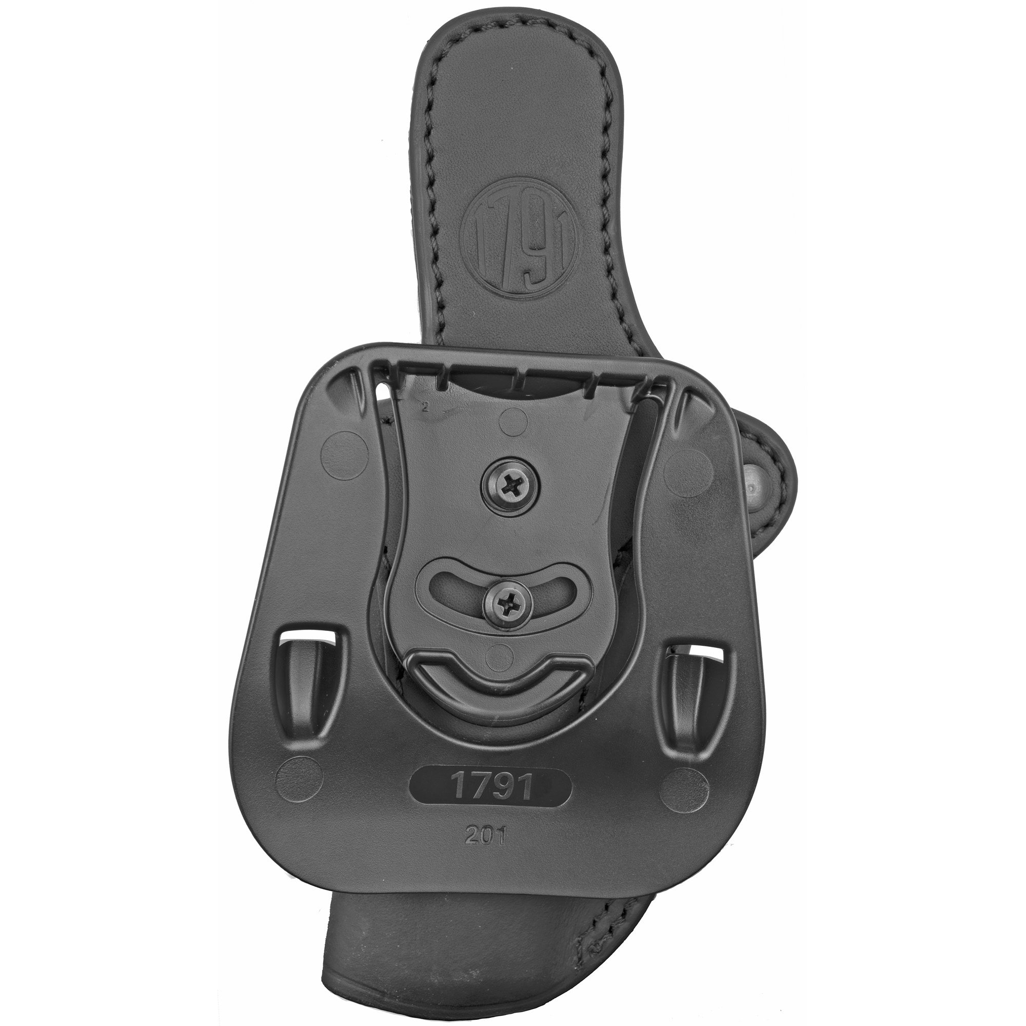 1791 Gunleather ORPDH1SBLR BH1 Optic Ready OWB 01 Stealth Black Leather Paddle Fits 4-5" 1911 - ORPDH1SBLR - 816161029701
