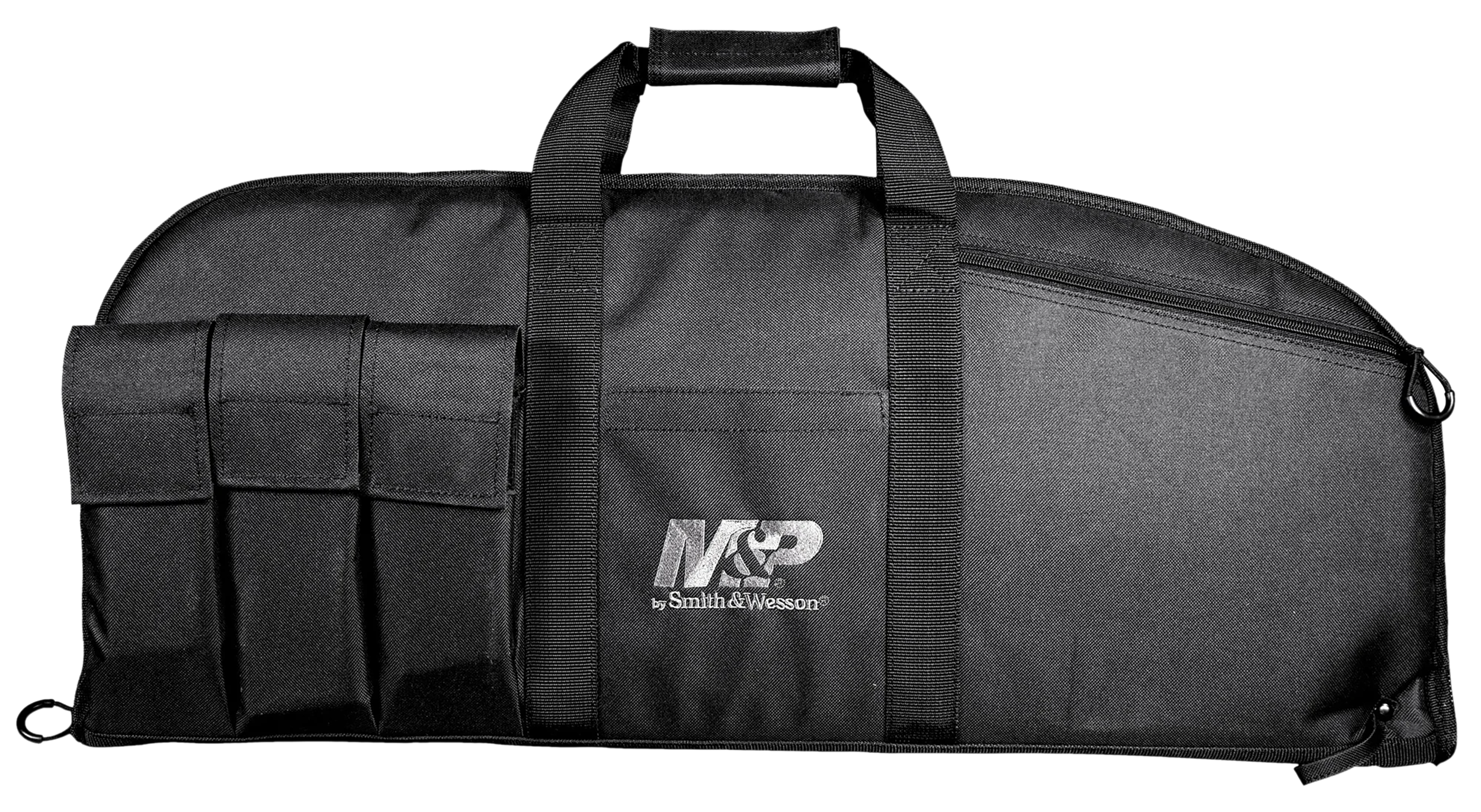 M&P Accessories 110016 Duty Series Large Case 45" Black 5 Exterior Mag Pouches for Rifle/Shotgun