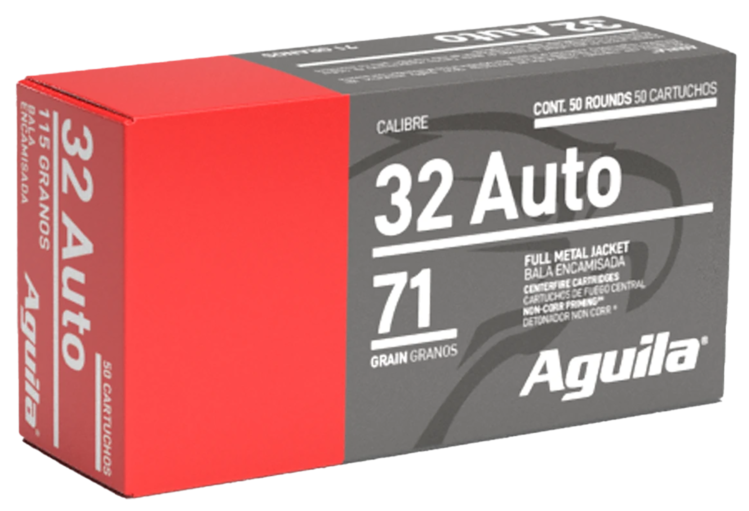 Aguila Pistol Ammo 32 ACP 71 gr. FMJ 50 rd. Aguila Pistol Ammo 32 ACP 71 gr. FMJ 50 rd.