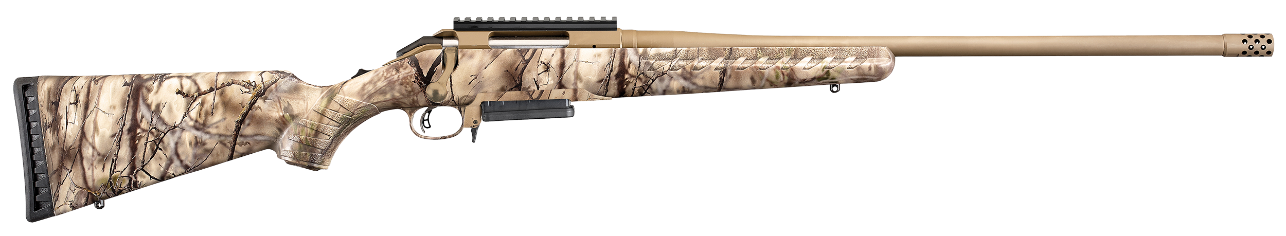 Ruger American Full Size 30-06 Springfield 22" Burnt Bronze Cerakote 4rd Rds.