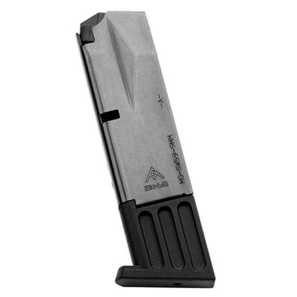 Mec-Gar 10-Round Magazine S&W 5900 Series 9mm Nickel-Coated Finish