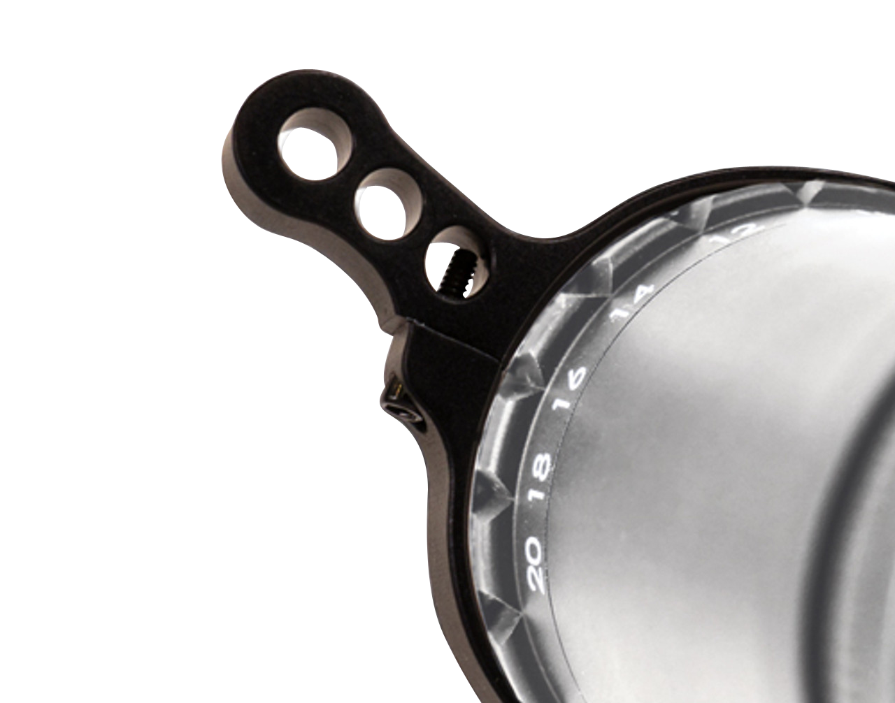 Huskemaw Optics 20SVUNI Switchview  Black Anodized Aluminum, Compatible w/Blue Diamond Scopes