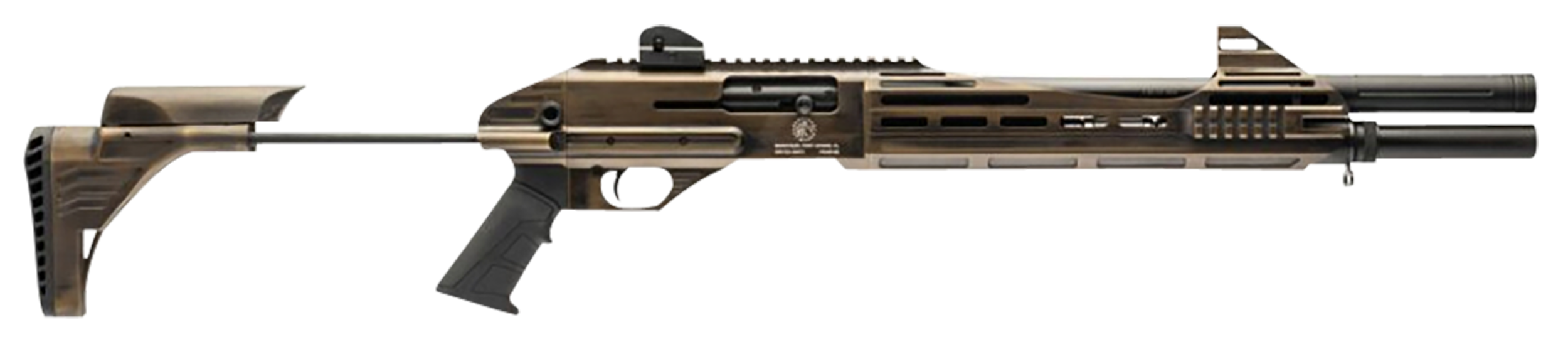 Garaysar Ft. Myers FEAR112 FEAR-112  12 Gauge 3" 5+1 18.50", Bronze Rec with Fixed Stock, Black Polymer Grip, Iron Sights