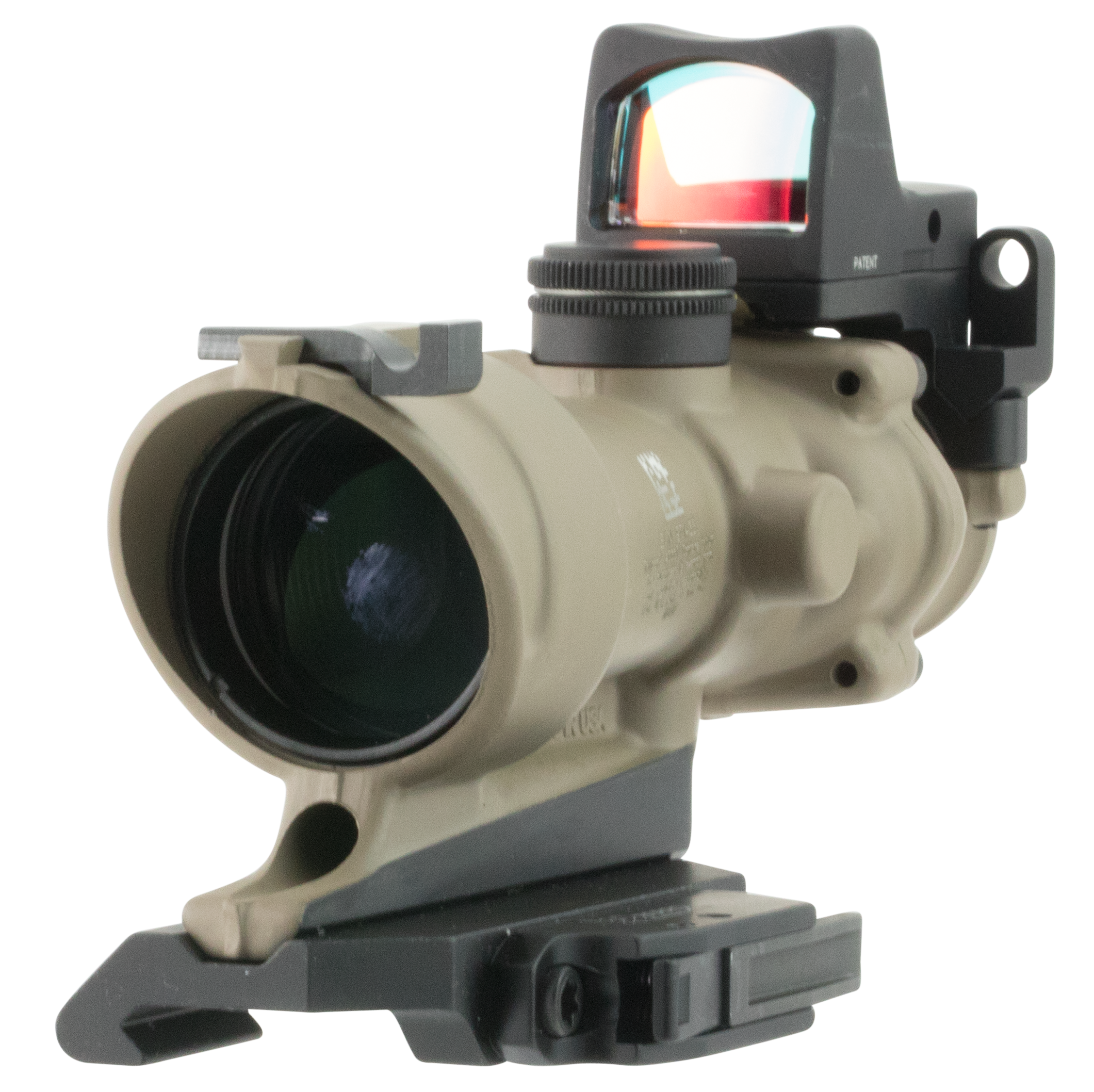 Trijicon ACOG ECOS Combo 4x32 Amber Crosshair .223 BDC Picatinny Flat Dark Earth
