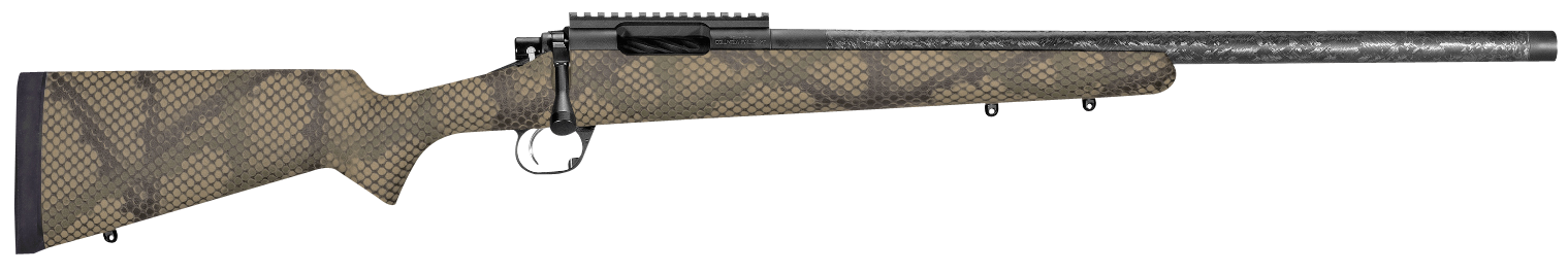Proof Research 135198 Glacier  Full Size 7mm PRC 4+1 24" Carbon Fiber Match Grade Threaded Barrel, Black Cerakote Steel Receiver, Picatinny Rail, PROOF Hunter TFDE Carbon Fiber Stock