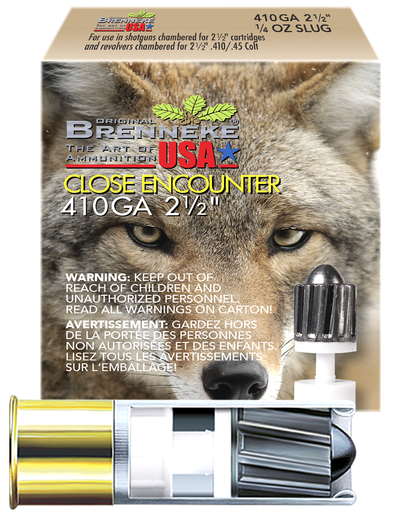 Brenneke Close Encounter Slugs 410 ga. 2 1/2 in. 1/4 oz. 5 rd.