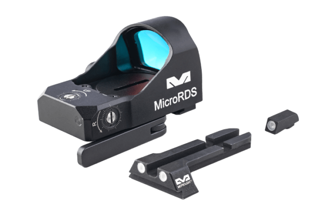 Meprolight Micro RDS Red Dot Sight with Quick Detach Mount for Pistol Sights