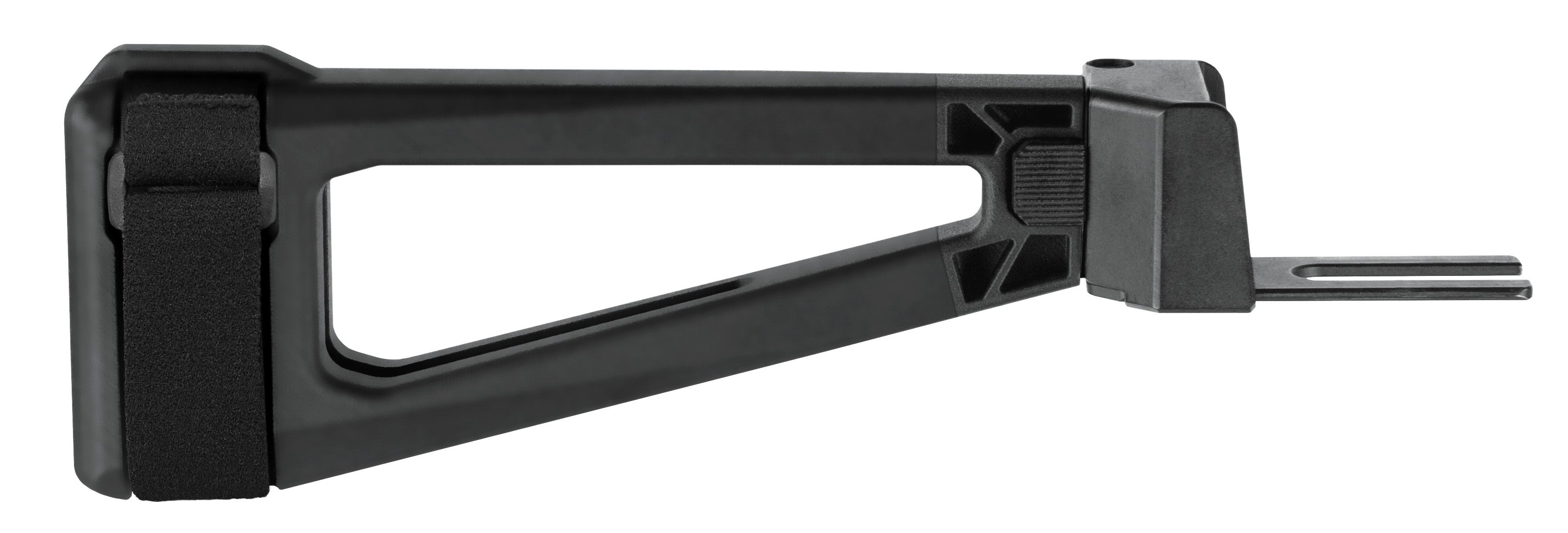 SB Tactical AKTF01SB AKTF  Left Side Folding Black Synthetic with 11.75" OAL & Nylon Strap for AK-47, AK-74 (Tube Not Included)