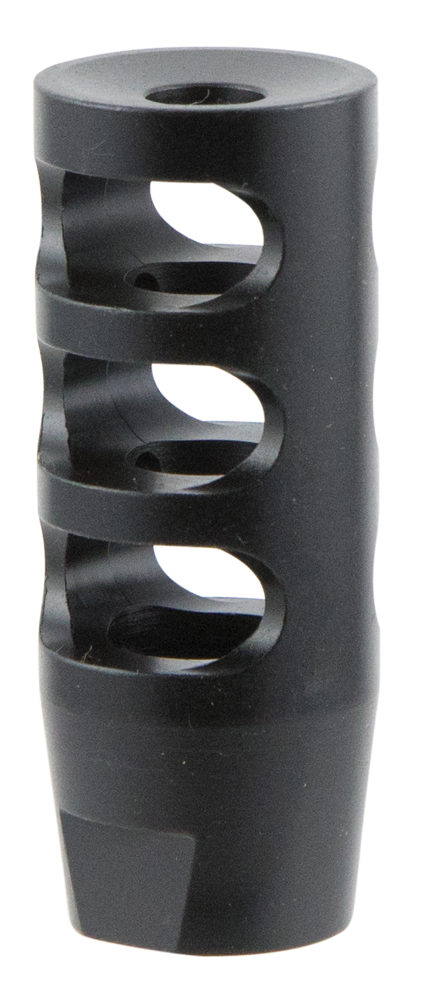 TacFire MZ10023B Compact Compensator Black Nitride Steel with 5/8"-24 tpi Threads, 2.50" OAL & 1" Diameter for 308 Win AR-10
