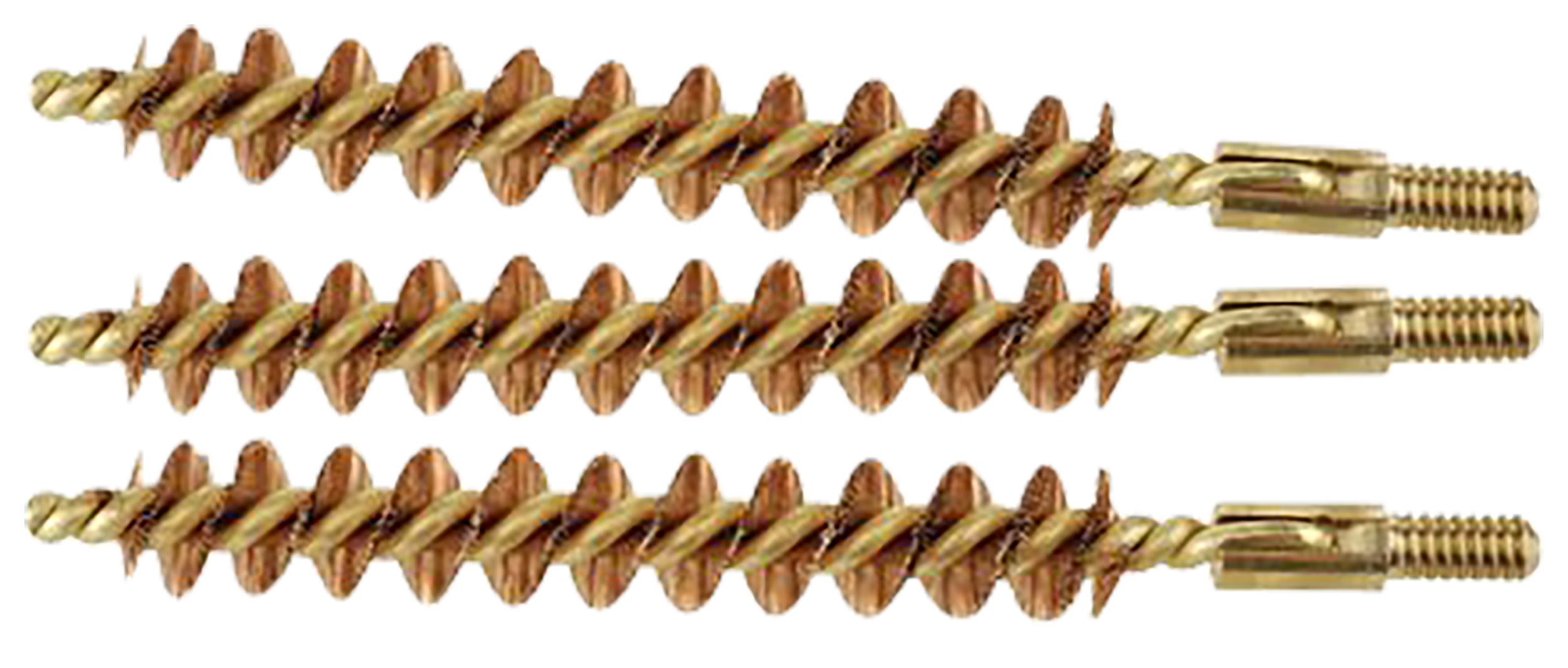 Tipton 868556 Bore Brush Set  30/32 Cal Rifle Firearm Brass Bronze Bristles 3 Per Pkg