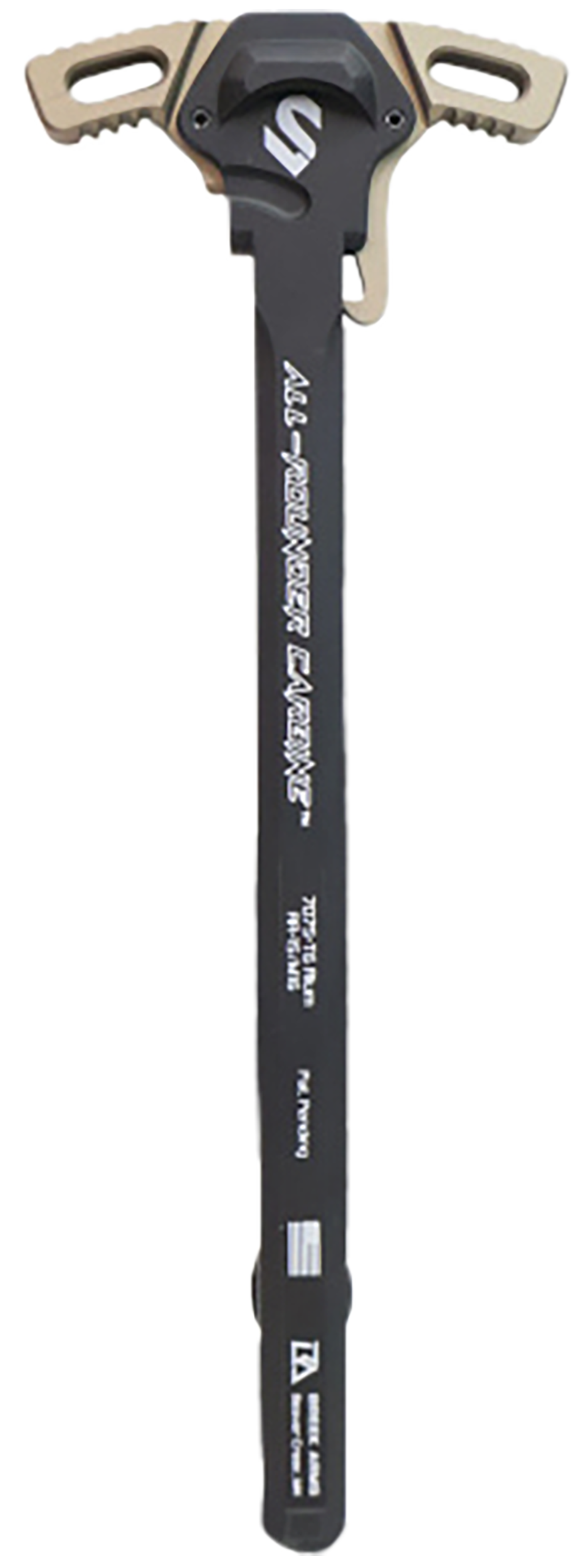 Lead & Steel Llc LS-CHODE-FDE Charging Handle  AR-15/M16 Flat Dark Earth Type 3 Hard Anodize 7075-T6 Aluminum