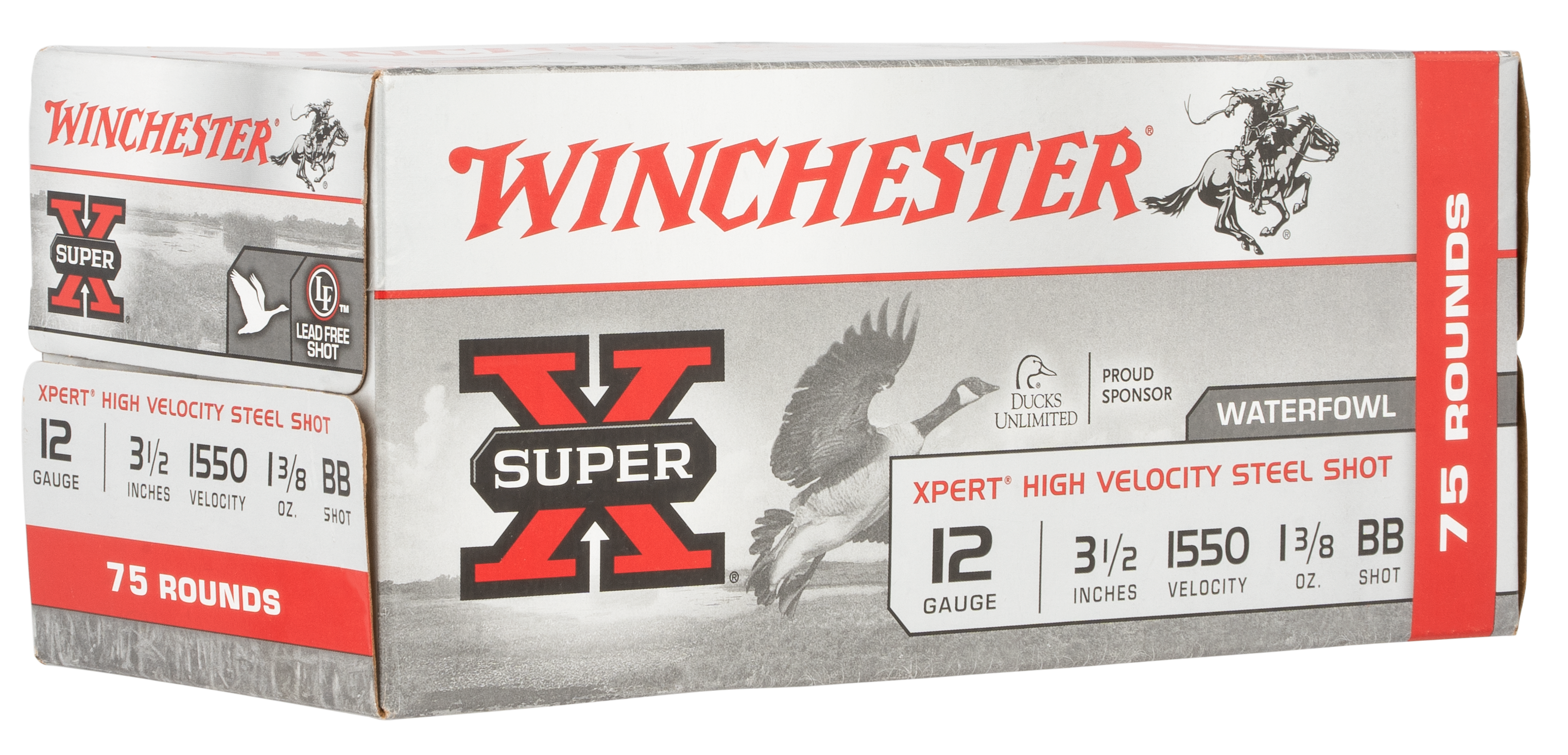 Winchester Ammo WEX12LBBVP Super X Xpert High Velocity 12Gauge 3.50" 1 3/8oz BBShot 75 Rounds