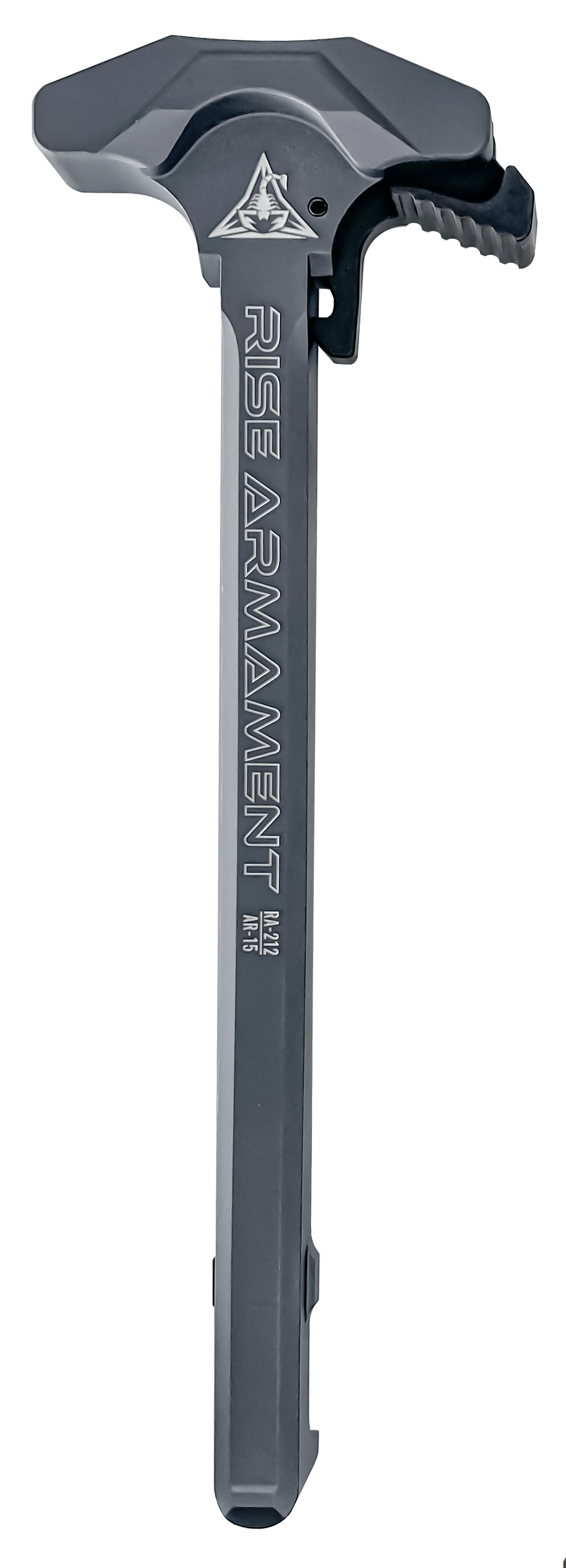Rise Armament RA212GRY Extended Charging Handle RA-212 Gray Aluminum for AR-15