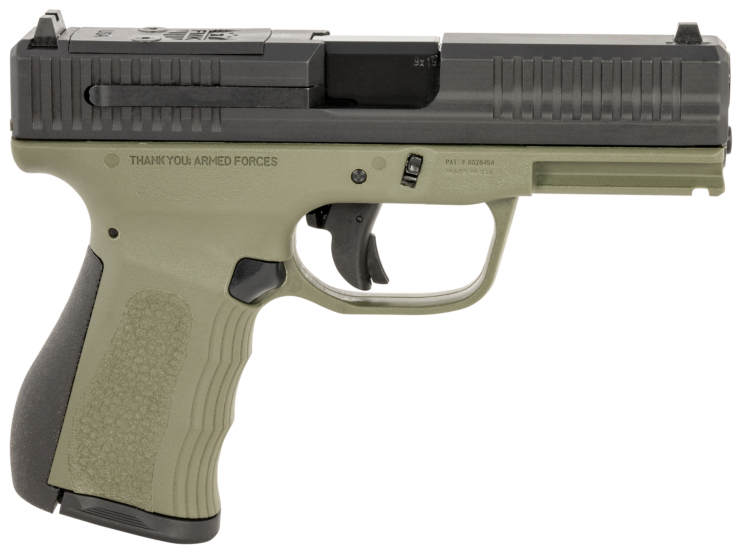 FMK Mach 9 G3 Pistol 9mm OD Green 14 Rd.