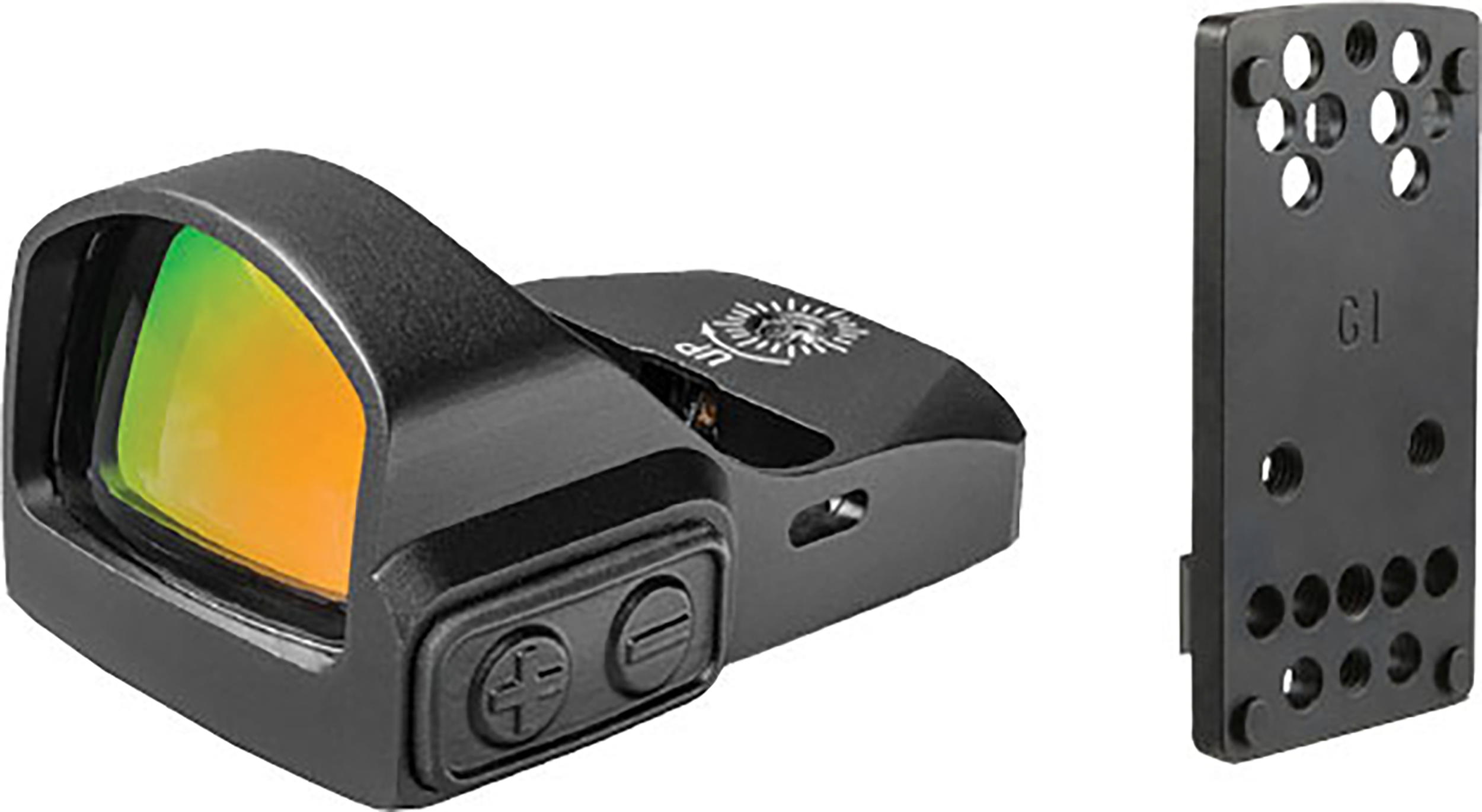 TruGlo TG-TG8100B1 Tru-Tec Micro Black Anodized 23x17mm 3 MOA Illuminated Red Dot Reticle Fits Glock Features Glock Dovetail/Picatinny Mount                                                            