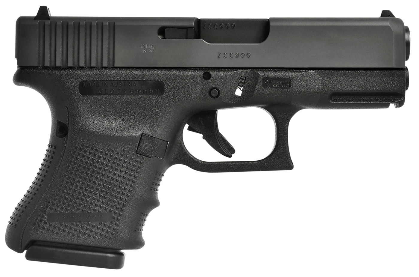 Glock 29 Gen 4, 10mm, 3.78in. Barrel, 10rd - Black (UG2950201)
