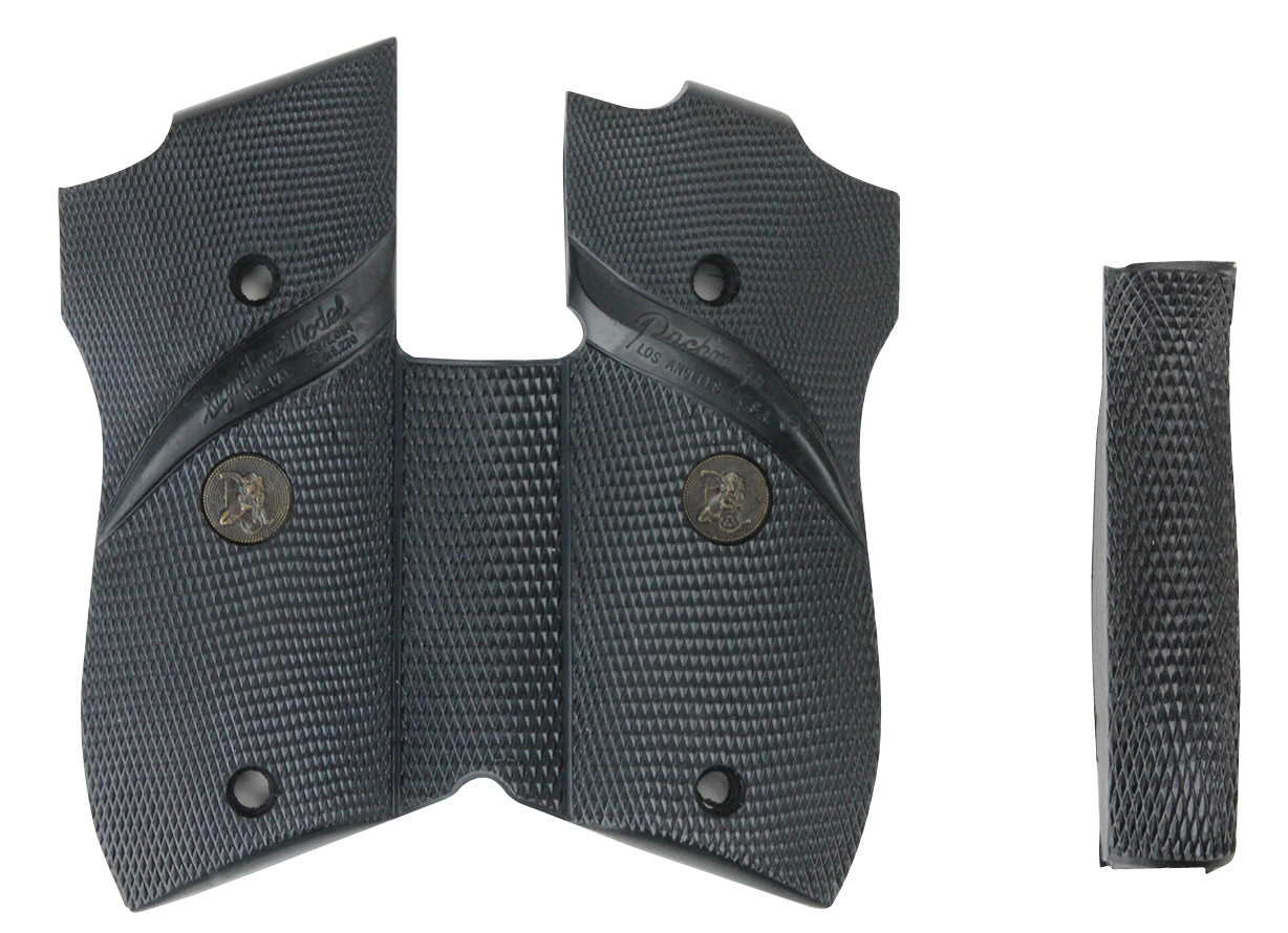 Pachmayr 03306 Signature Grip Wraparound Checkered Black Rubber with Backstrap & Finger Grooves for S&W 39, 439, 639