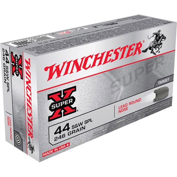 Winchester 44 Special Lead Round Nose 246 Grain 50 Rounds
