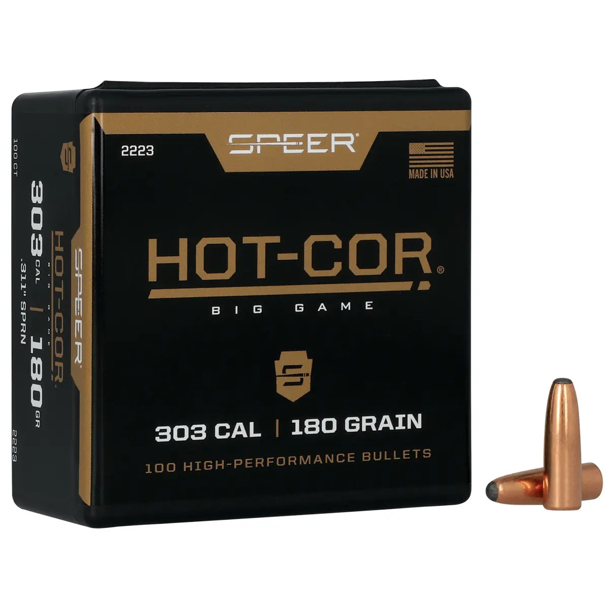 Speer Hot-Cor Rifle Bullets .303 cal .311" 180 gr SPRN 100/ct