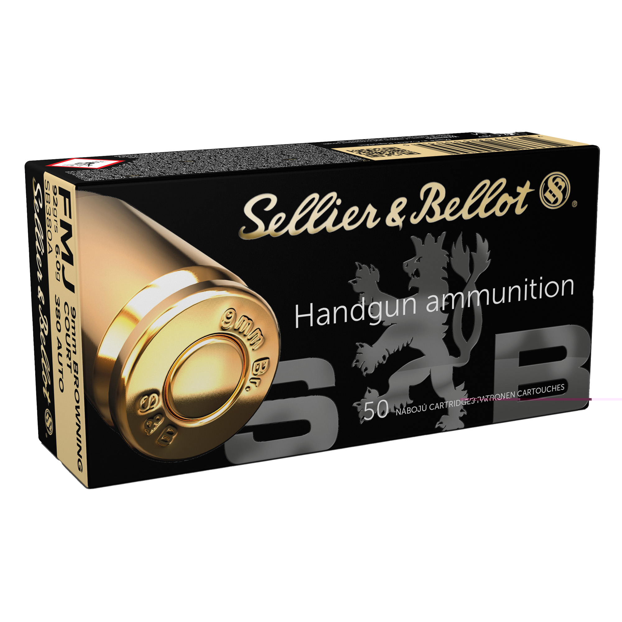 S&b 380acp 92gr Fmj 50 Rounds
