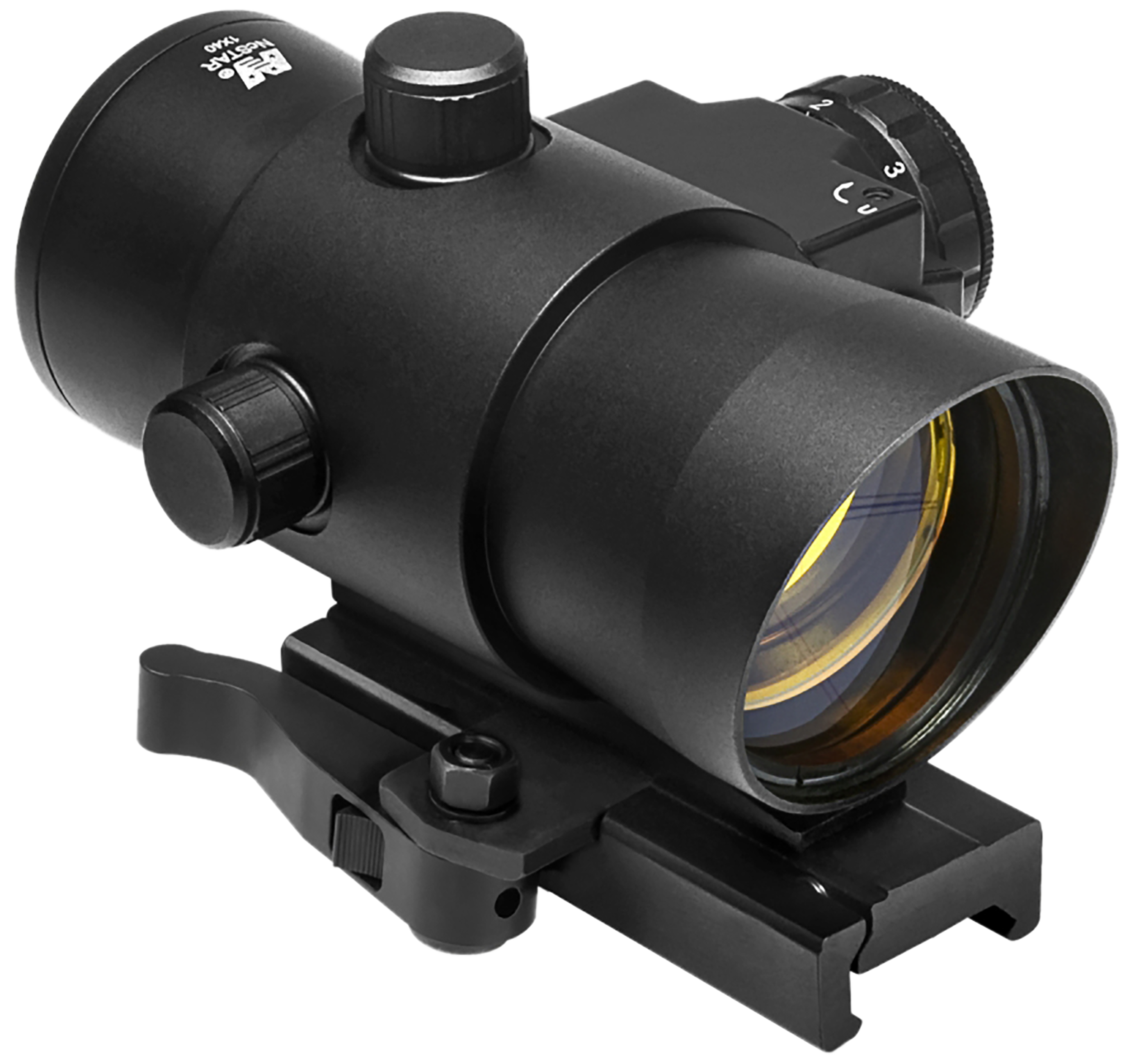 NcStar DLB140R 40mm Red Dot Red Laser 3 MOA Picatinny Mount