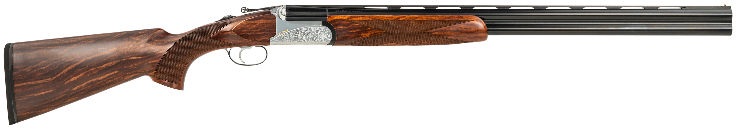 Fausti Usa Caledon  12GA, 28in. Barrel, 2rd, Wood Stock & Forend - Gray (15102)