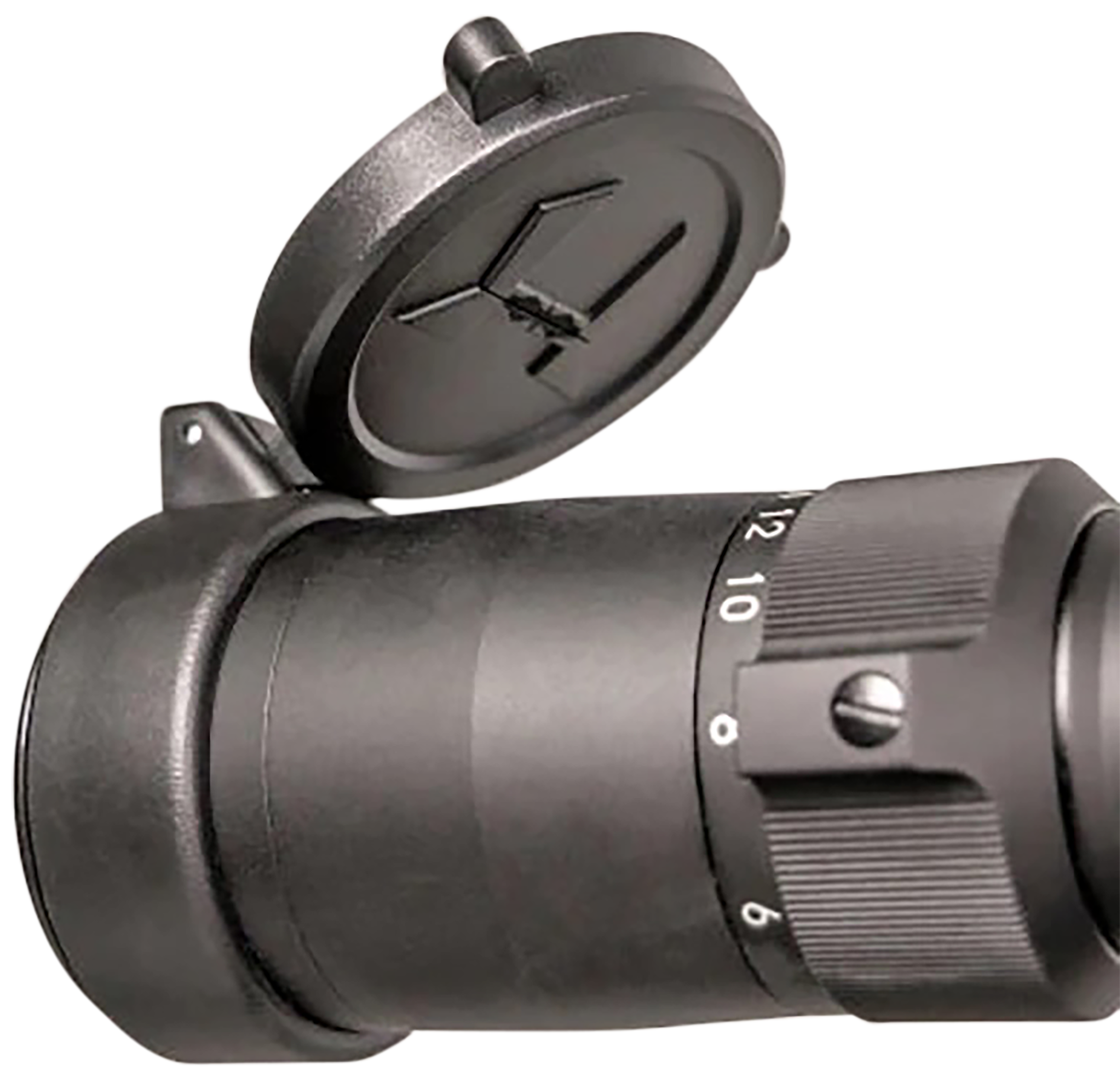 Huskemaw Optics 20SFC416 Blue Diamond Flip-Up Lens Caps Black Rubber 42mm Objective, Compatible w/Blue Diamond 4-16x42mm