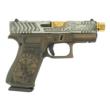 Glock G43X Custom 9mm 3.4in 10rd Gold Distressed Cerakote Threaded Barrel