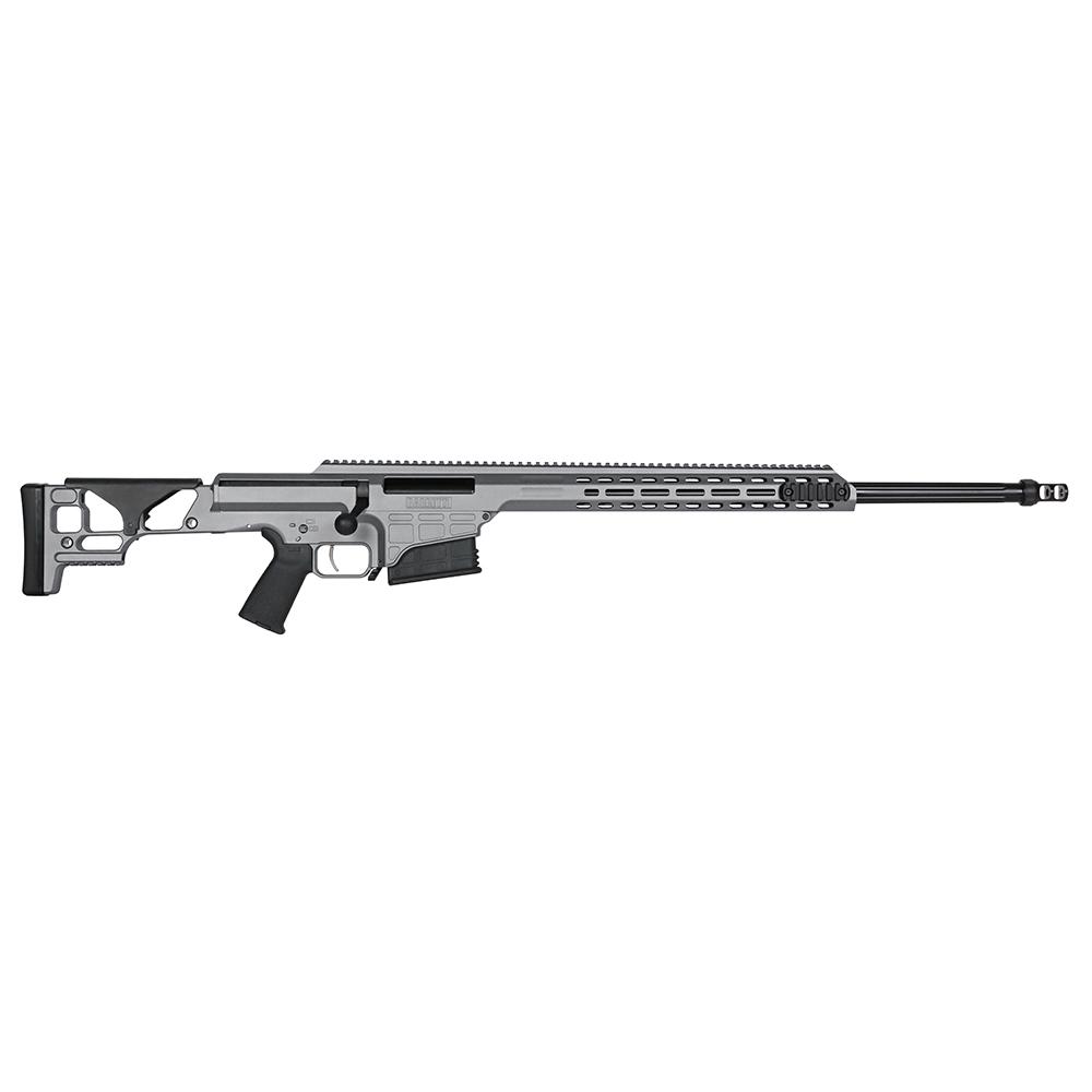 Barrett MRAD SMR 308 Winchester 24in 10rd Gray Matte Fixed Stock Suppressor Compat Muzzle Brake 7 Slot MLOK Rail - 18516 - 810021510828