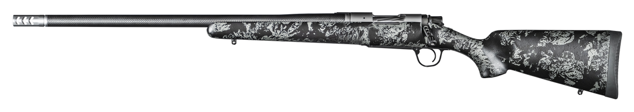 Christensen Arms 8010617000 Ridgeline FFT 6.5 Creedmoor 4+1 20" Carbon Fiber/Threaded Barrel, Stainless Steel, Black with Gray Accents Stock,