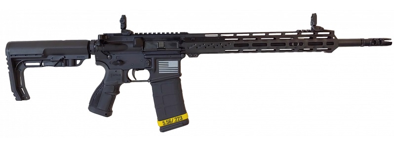 FosTech Stryker Tech-15 AR15 Rifle - Black | 5.56NATO | 16" Barrel | Mach-2 13" M-LOK Rail | MFT Buttstock | Installed Fostech Echo Sport Trigger