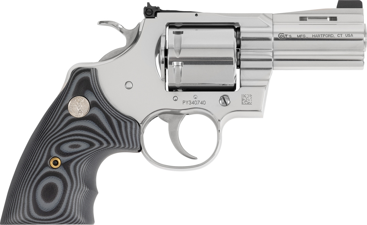 Colt Python Combat Elite Revolver 357 Mag 3 in. G10 Grip/Stainless 6 rd. - PYTHONSP3NS - 098289003393