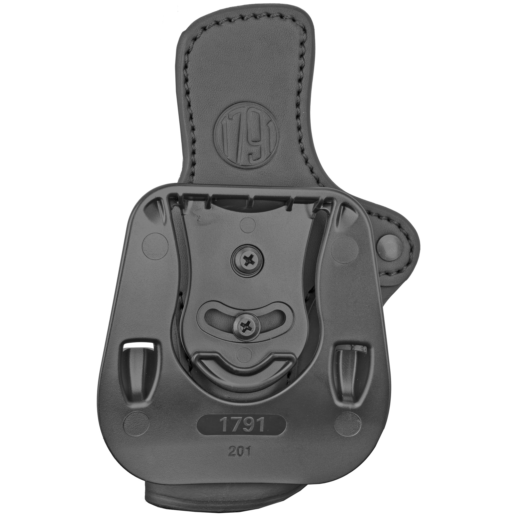 1791 Gunleather ORPDH24SBLR BH2.4 Optic Ready OWB 2.4 Stealth Black Leather Paddle Fits Walther PPQ/Sig P320/Springfield XD-M - ORPDH24SBLR - 816161029794