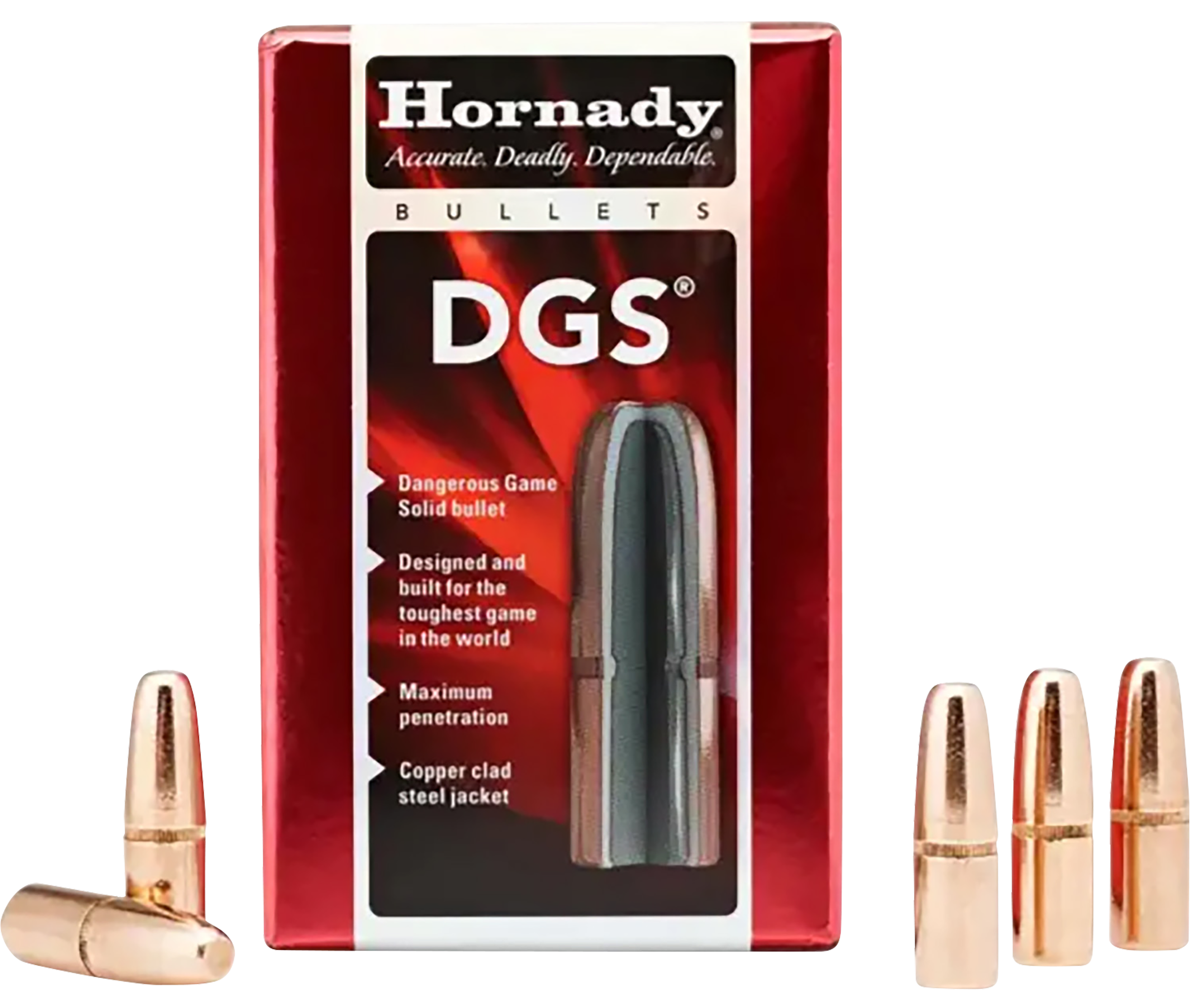 Hornady 4748 DGS  470 Cal .474 500 gr Dangerous Game Solid 50 Per Box/ 15 Case