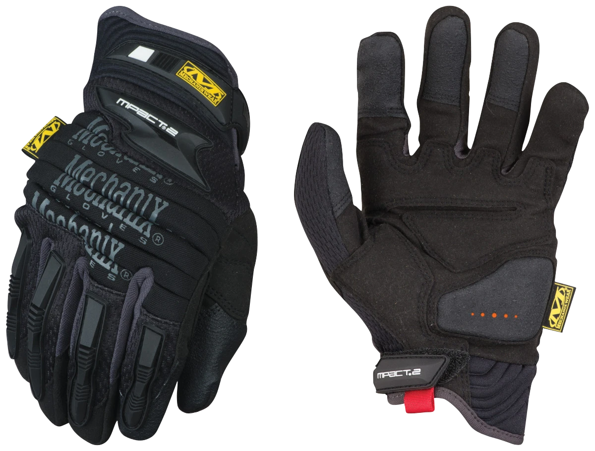 Mechanix Wear MP205013 M-Pact 2 Covert Black Armortex 3XL Velcro Closure