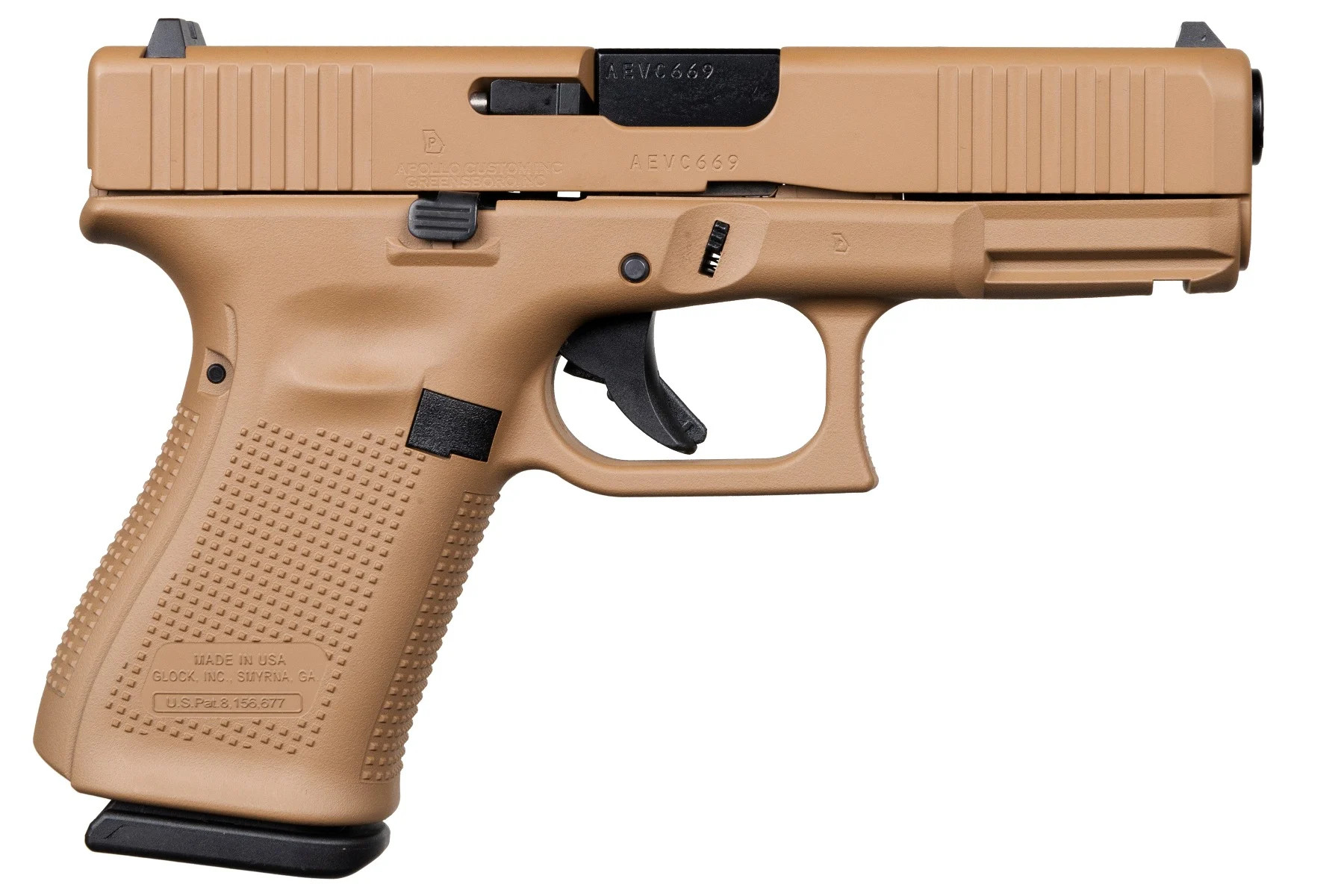 Glock 19 Gen 5, 9mm, 4in. Barrel, 15rd - FDE (ACG-57020)