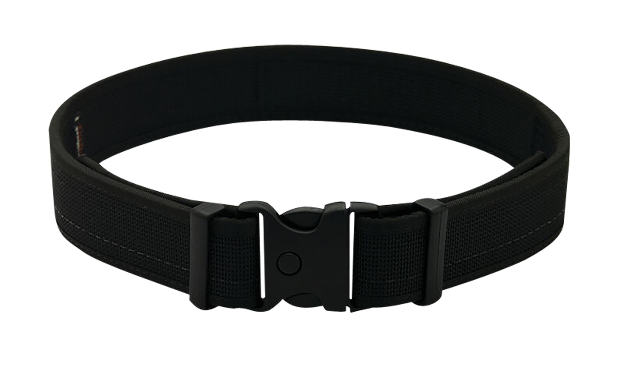 Uncle Mikes-leather(1791) BLTUM44/48MBL Deluxe Duty Gun Belt Matte Black Double Layer Nylon 44/48 2" Wide Buckle Closure