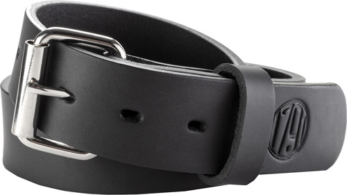 1791 Gunleather BLT014246SBLA 01  Gun Belt Stealth Black Leather 42/46 1.50" Wide Buckle Closure - BLT014246SBLA - 816161023495
