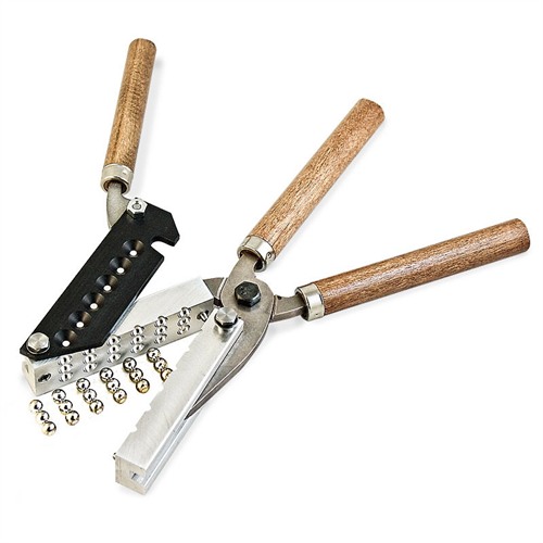 Lee Precision 90486 Mold 00 Buckshot 18 12 Gauge Steel w/Wood Handle Capacity 18 Linked Pellets