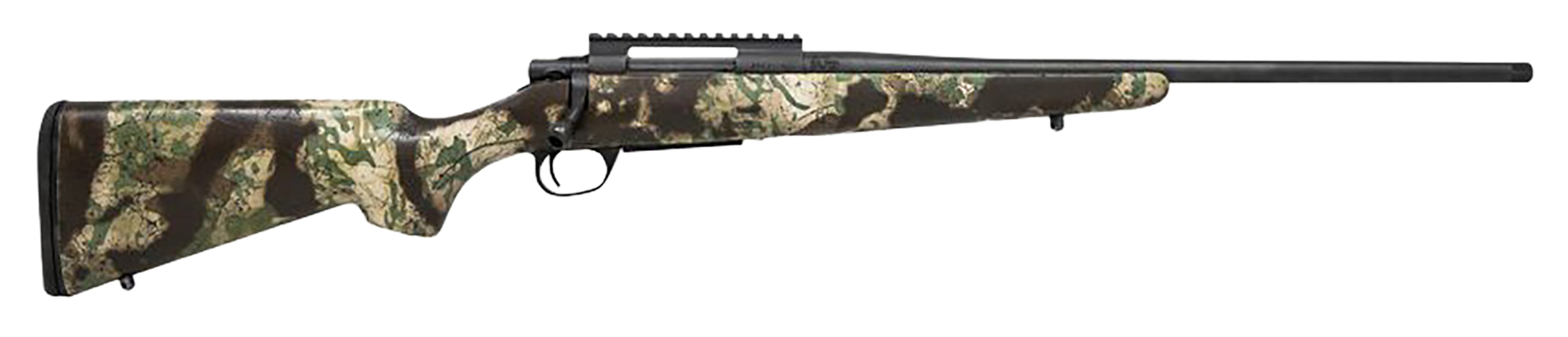 Howa HCSL308GRN M1500 Super Lite Full Size 308 Win 5+1 20" Blued Threaded Barrel, Blued Picatinny Rail Steel Receiver, Green w/Black Webbing Fixed Stocky's Synthetic Stock